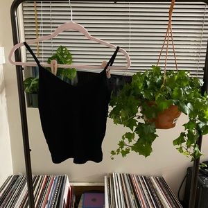 Black Rib Knit Tank
